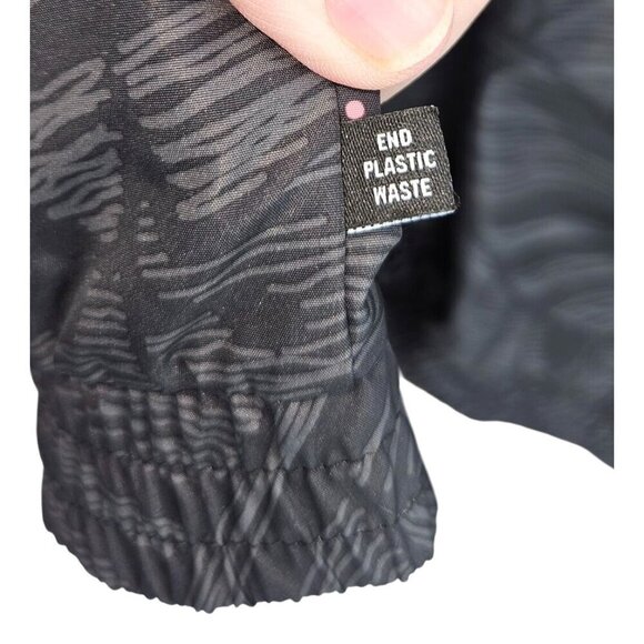 Adidas Originals Jacket Mens Sz M Black Grey Pink Abstract Full Zip Trefoil Logo - Picture 15 of 16